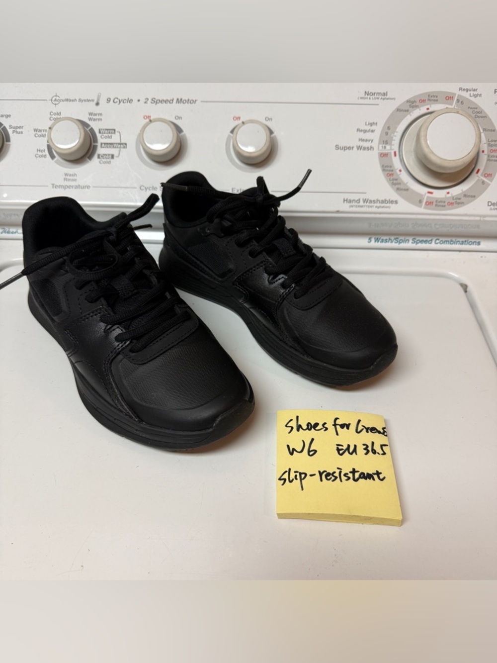 Shoes For Crews Falcon III Women's 6 black Water Slip-Resistant sneakers